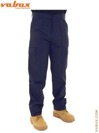 Navy Blue Cargo Pants – Sleek and Elegant Six-Pocket Design