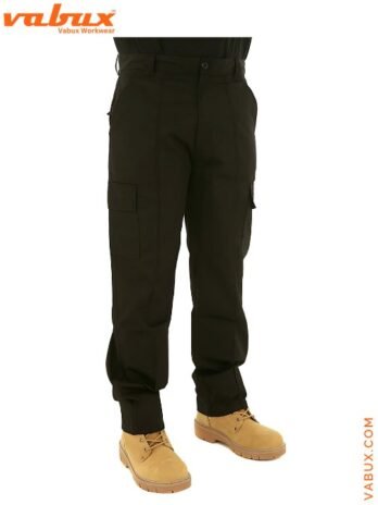 Mens Workwear Pants – Sleek and Elegant Black with Six Pockets