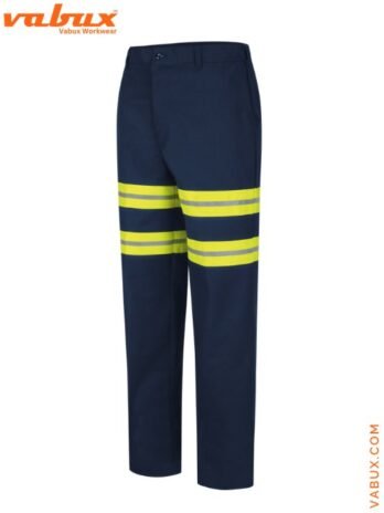 Slim Fit High Vis Trousers – Reflective Tape Workwear Pants