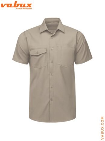 Khaki Work Shirt – Elegant Collared Mechanic Uniform